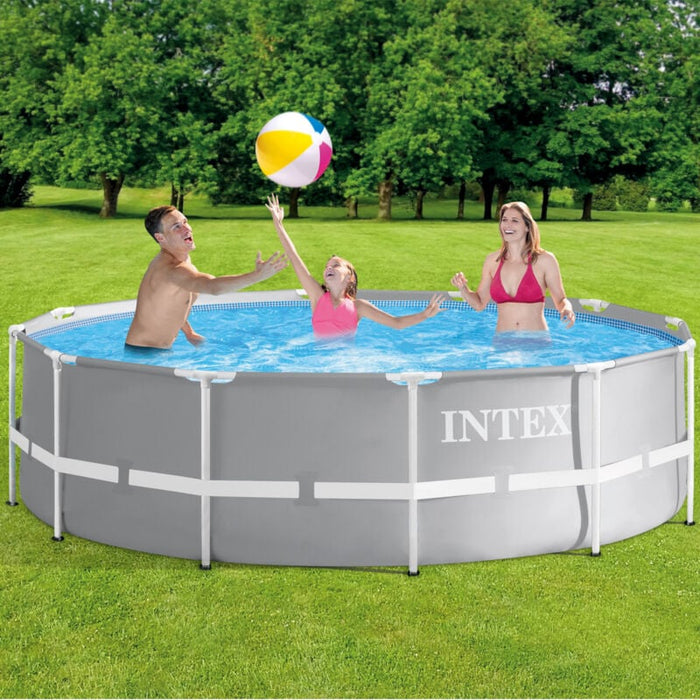 Aufstellpool INTEX Frame Pool Set Prism Rondo Ø 366 x 99 cm mit Zubehör