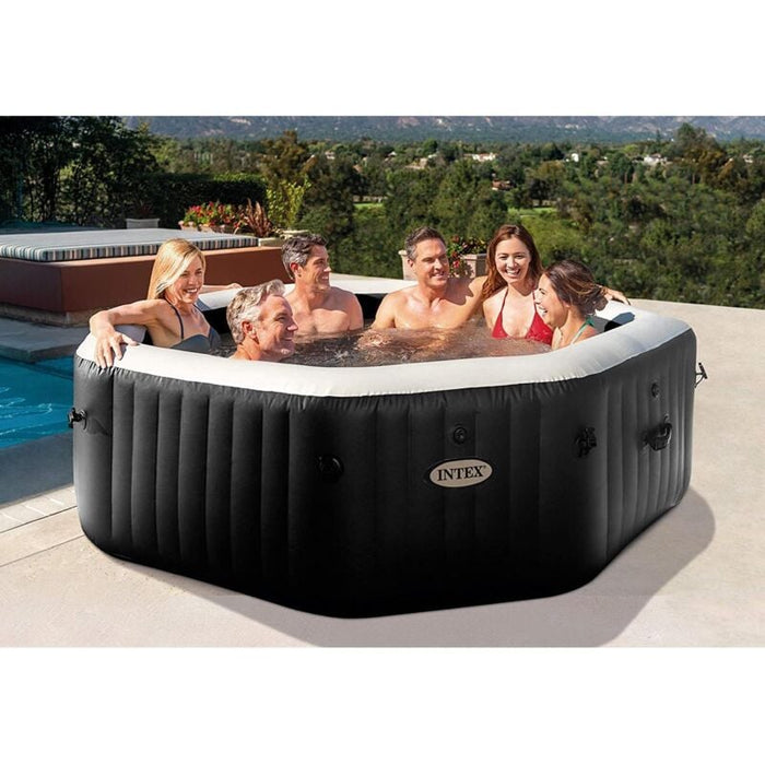 Intex Whirlpool "Pure Spa Kombi Octagon Bubble Jet" mit integriertem Salzwassersystem Ø 218 x 71 cm
