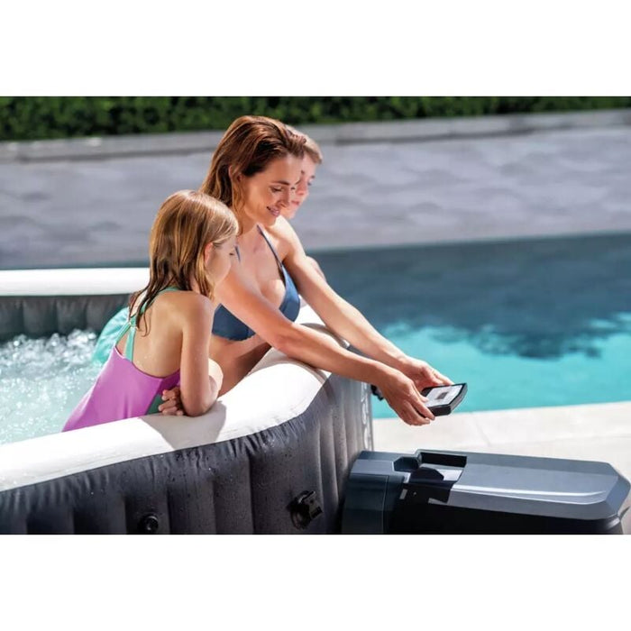 Intex Whirlpool "Pure Spa Kombi Octagon Bubble Jet" mit integriertem Salzwassersystem Ø 218 x 71 cm