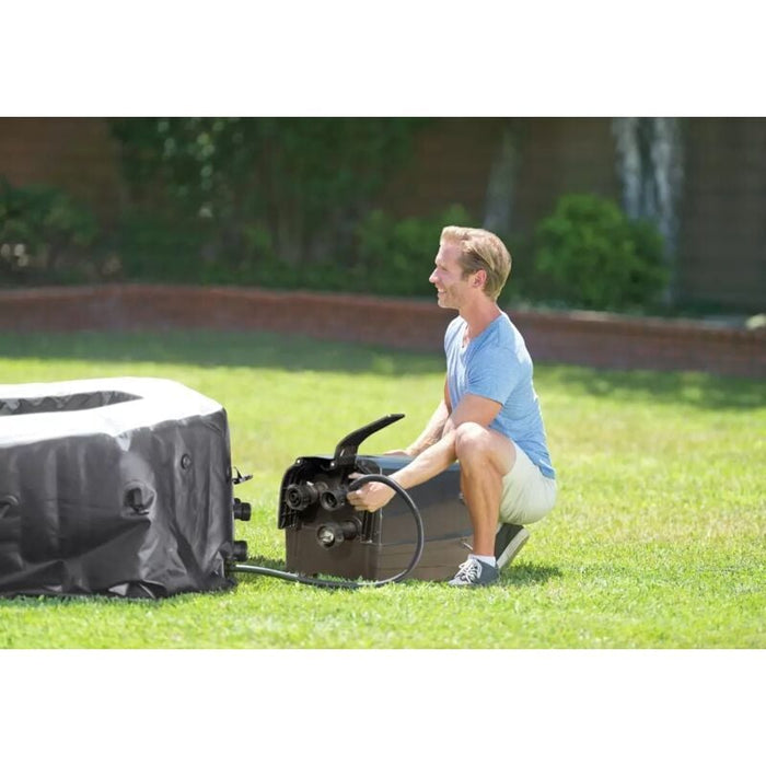Intex Whirlpool "Pure Spa Kombi Octagon Bubble Jet" mit integriertem Salzwassersystem Ø 218 x 71 cm