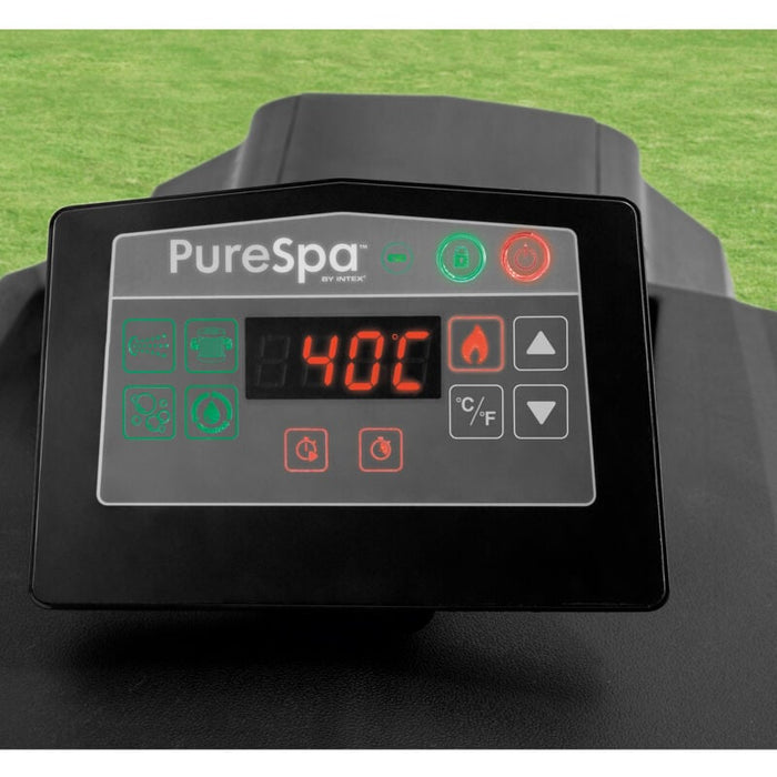 Intex Whirlpool "Pure Spa Kombi Octagon Bubble Jet" mit integriertem Salzwassersystem Ø 218 x 71 cm