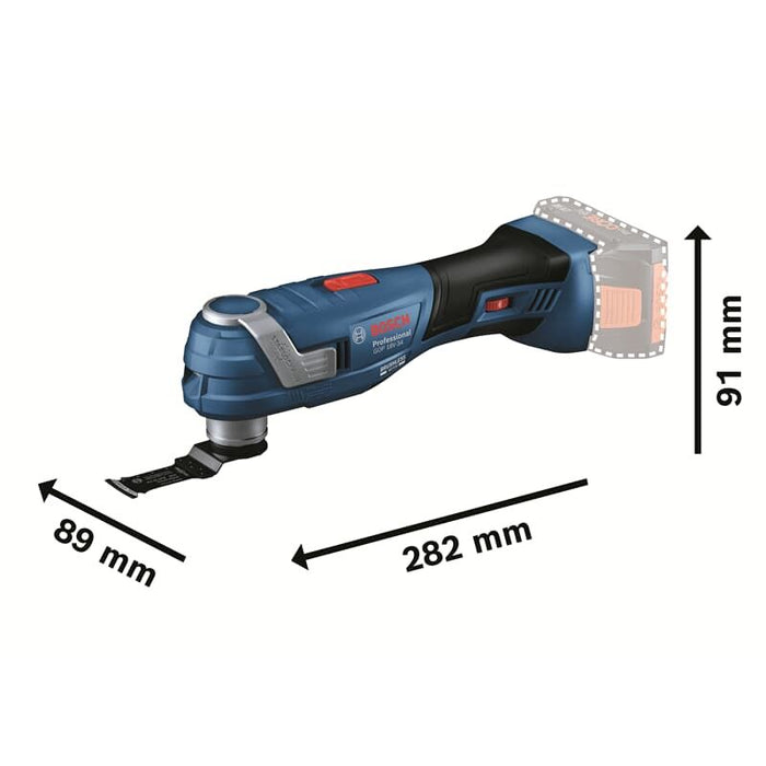 Bosch Akku-Multi-Cutter GOP 18V-34 + Zubehör + L-BOXX ohne Akku und Ladegerät