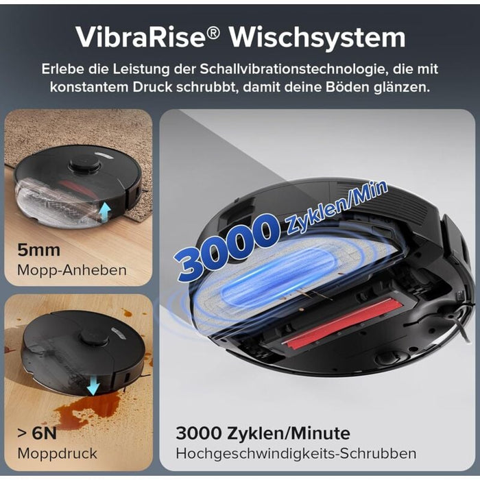 Roborock S7 Max Ultra Roboterstaubsauger Sonic 5500 Pa, aktive Hindernisvermeidung, App/Sprachsteuerung
