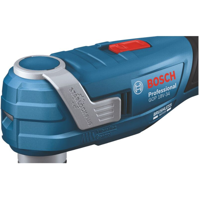 Bosch Akku-Multi-Cutter GOP 18V-34 + Zubehör + L-BOXX ohne Akku und Ladegerät