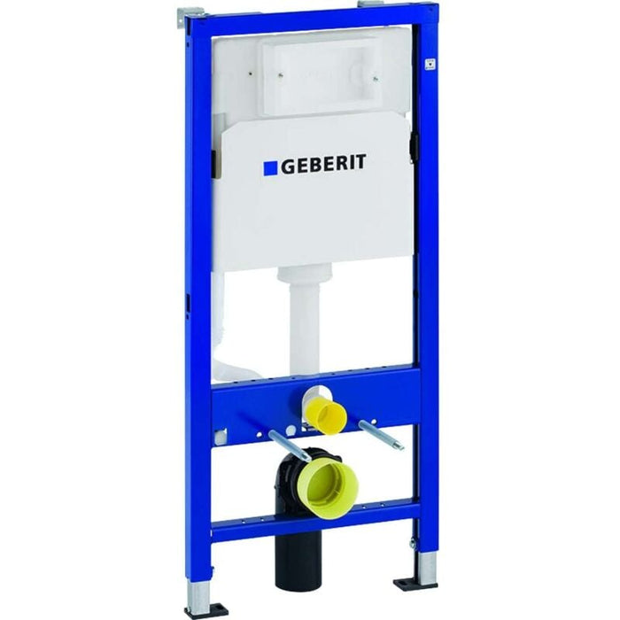 Geberit Duofix - Set Vorwandelement, Gaia-WC mit Softclose-Sitz und Delta01-Betätigungsplatte, Alpinweiß SANI11CA3120