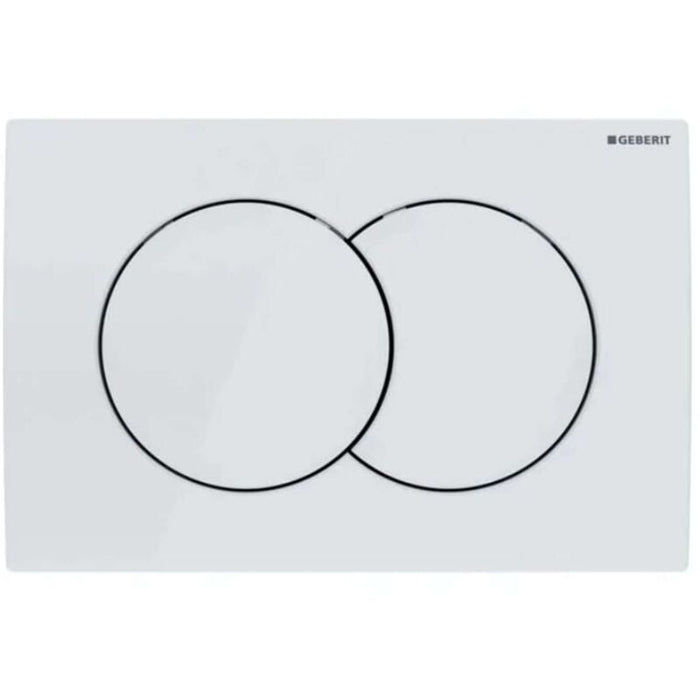 Geberit Duofix - Set Vorwandelement, Gaia-WC mit Softclose-Sitz und Delta01-Betätigungsplatte, Alpinweiß SANI11CA3120