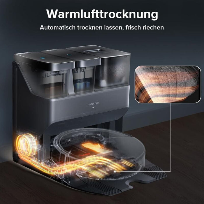 Roborock S7 Max Ultra Roboterstaubsauger Sonic 5500 Pa, aktive Hindernisvermeidung, App/Sprachsteuerung