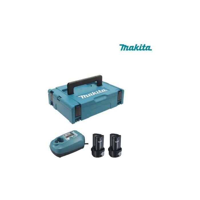 LOT MAKITA 10.8V 1.3Ah Li-Ion: DF330D-Bohrschrauber + TD090D-Schlagschrauber im MAK-PAC-Koffer - LCT204J